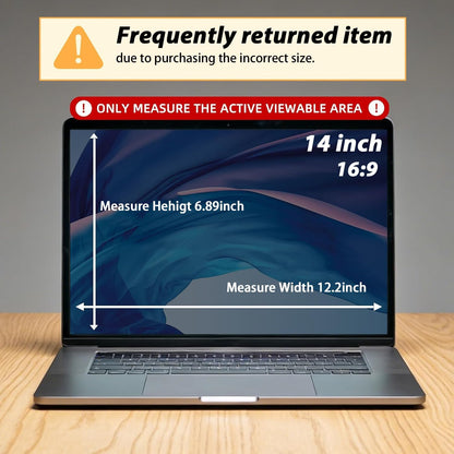 Yamaya Laptop Privacy Screen 15.6 Inch, Removable 16:9 Aspect Privacy Filter Screen Protector for 15.6 Inch Laptop, Blue light reduction Computer Monitor Privacy Protector