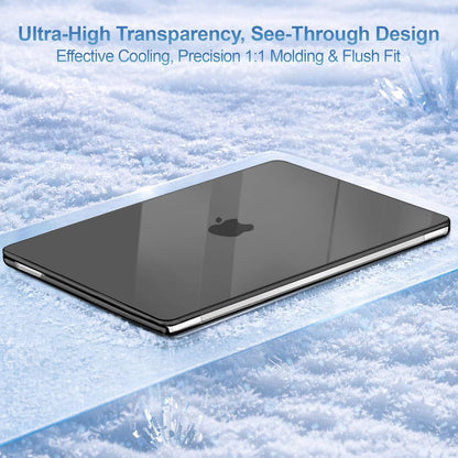 MOSISO Compatible with MacBook Neo Case 13 inch 2026 Release Model A3404 with A18 Pro Chip, 4 in 1 Kit Precision Fit Crack & Scratch Resistant Protective Hard Shell Case Cover, Crystal Clear
