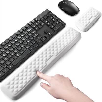 Keyboard Wrist Rest Mouse Wrist Support, Memory Foam Wrist Rest Pad for Computer Laptop, Ergonomic Wrist Cushion Support for Typing Pain Relief, Gaming Home Office, Purple
