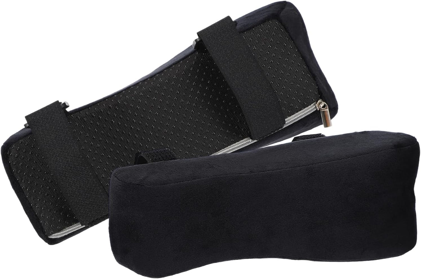 PATIKIL Office Chair Arm Pads, 1 Pair Office Chair Arm Cover Soft Office Chair Armrest Pads Elastic Memory Foam Cotton Removable Washable for Desk Computer Gaming, 25x10x7cm, Brown