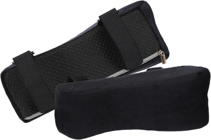 PATIKIL Office Chair Arm Pads, 1 Pair Office Chair Arm Cover Soft Office Chair Armrest Pads Elastic Memory Foam Cotton Removable Washable for Desk Computer Gaming, 25x10x7cm, Brown
