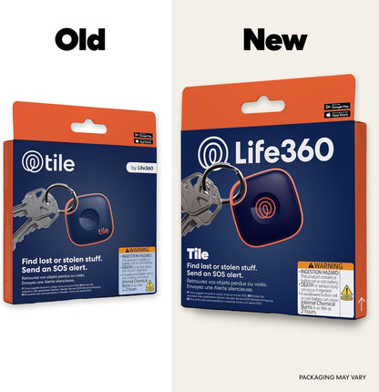 Life360 Tile - Bluetooth Tracker, Keys Finder and Item Locator for Keys, Bags and More. Phone Finder. Both iOS and Android Compatible. 2-Pack (Black/White)