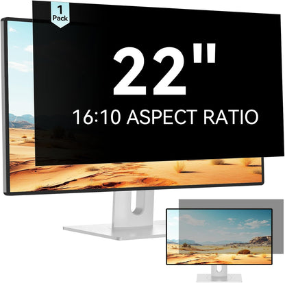 Mamol 34 Inch Curved Computer Privacy Screen Filter for 21:9 Aspect Ratio Widescreen Monitor - Anti Glare Blue Light Filter, Removable Computer Monitor Privacy Shield, Anti-Scratch Screen Protector