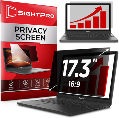 SightPro 24 Inch 16:9 Computer Privacy Screen Filter for Monitor - Privacy Shield and Anti-Glare Protector