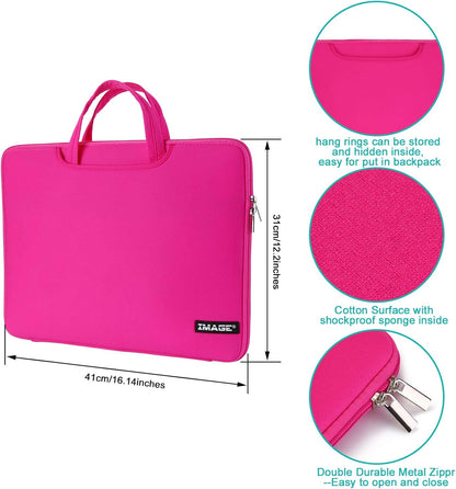Protective Case for A4 Tracing LED Light Pad, Carrying Bag Travel Storage Case Pouch Cover with Pockets, for Laptop, Notebook, Most Tracing Light Table Pink