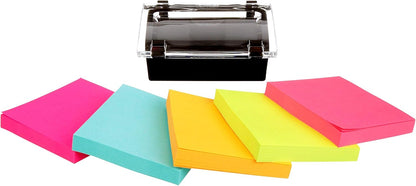 Post-it Sheet Super Sticky Note and Dispenser Value Pack, 3 in x 3 in, 12 Pads, Assorted Colors (DS330-SSVA)
