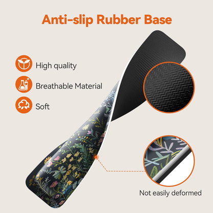 TECKNET Wrist Rest for Computer Keyboard, Thicken Memory Foam Wrist Support Pad for Keyboard, Ergonomic Palm Rest for Pain Relief, Anti-Slip Rubber Base, 17x3.3 in, 1 inch (25mm), Black