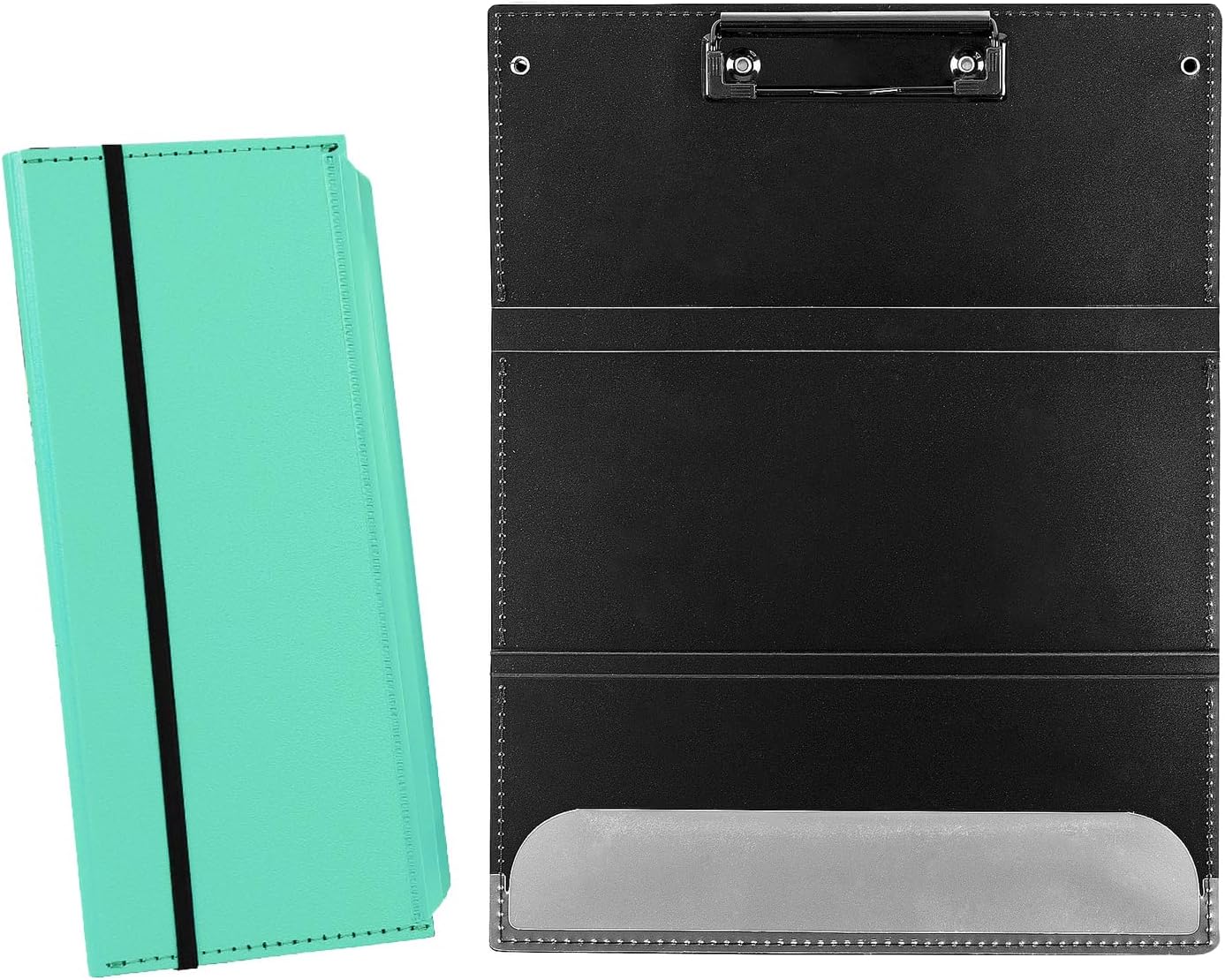 Portable Foldable Nursing Clipboard, Folding Metal Clipboard Pocket Size, Whitecoat Clipboard Nurse Edition Trifold, Occupational Therapy Clipboard for Doctors（Pink）
