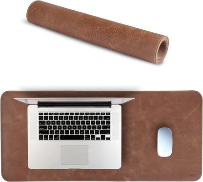 Londo Top Grain Leather Extended Mouse Pad – Large Desk Mat for Office & Gaming, Smooth Writing Surface, Non-Slip Base, Durable & Stylish Workspace Accessory