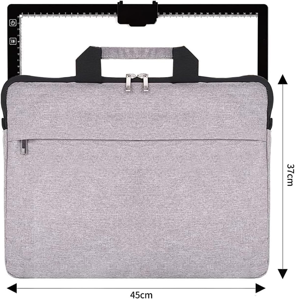 Rechargeable A4 Light Box with Padded Case,led Light pad with Built-in Stand & Clip,6 Levels of Brightness lightbox for tracing,Diamond Painting.Light Table for Artists,Drawing,Sketching,Animation