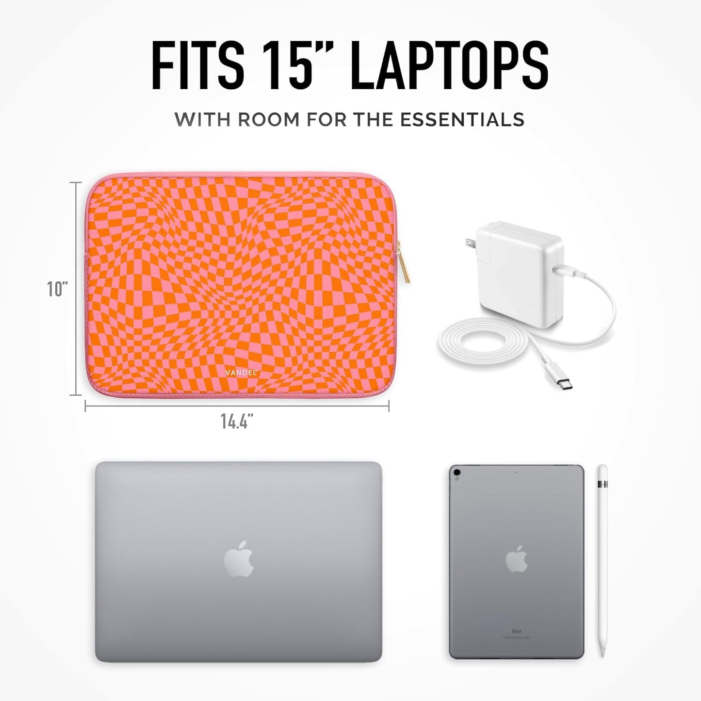 Vandel Slim MacBook Pro 16 Inch Laptop Sleeve, 15.6-16 inch Laptop Case, Protective MacBook Case Sleeve, Dell XPS 16 Cover 15.6 in, HP 15-fc, Lenovo IdeaPad 15, Mac Book Pouch, Computer Carrying Bag