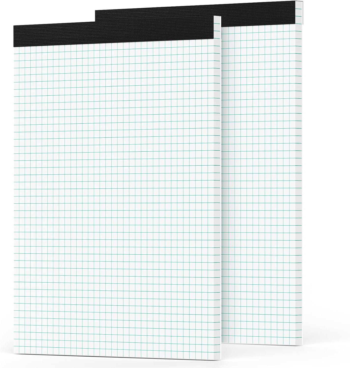 Zaviko Graph Paper Pad 8.5 x 11, 2 Pack, 4x4 Graph Ruled, Grid Paper Pad 8-1/2" x 11", Blueprint Quadrille Pad, Easy Tears Off, Grid Pad Notebook 8.5 x 11, White 70 GSM Graft Paper, 30 Sheets/Pad