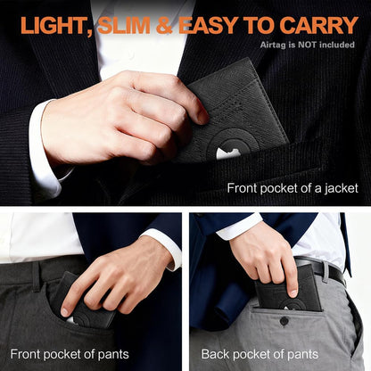 Wallet for Men Slim RFID Blocking Bifold Carbon Fiber,Minimalist Small Compact Front Pocket Credit Card Holder,Thin Mens Leather Wallets Smart Security With 2 ID Windows 1 Cash,Birthday Gifts for Men