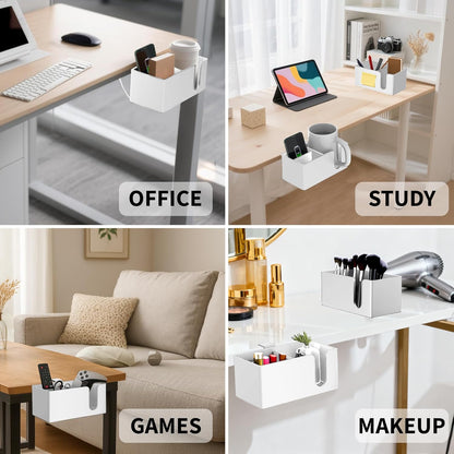 Deeper Desk Cup Holder, OOKUU Anti-Spill Cup Holder for Desk or Table, Sturdy and Durable, Easy to Install, Enough to Hold Coffee Cups, Water Bottles, Gaming PC Office Accessories, Black