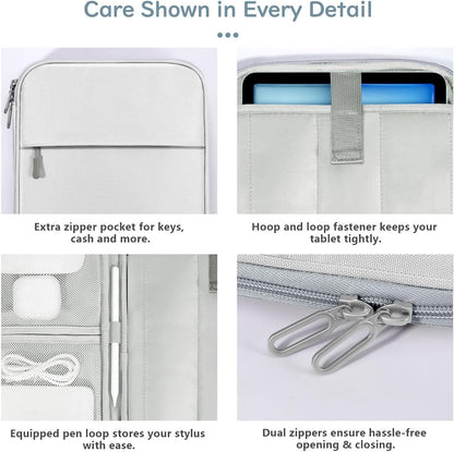 Dadanism 9-11 Inch Tablet Sleeve Padded Carrying Case for iPad (A16) 11th Gen 11", iPad 10th Gen 10.9", iPad Air M4/Pro M5 11", iPad Air 5/4, iPad 9/8/7th Gen, Galaxy Tab A11+ Plus 11", Blue
