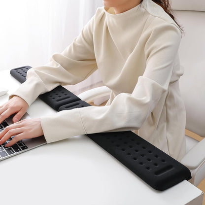L-Shaped Desk EdgeRest, 2-Piece Set, Plam & Wrist & Forearm & Elbow Comfort Support for Table or Desk Edge, Non-Slip, Memory Foam Padding, Ergonomic Design, Separate Design (11.8 * 3.9 inch)