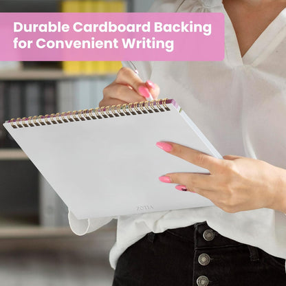 Weekly To Do List Notepad with 52 Undated Sheets（8.5"×11"）- Undated Weekly Planner Notepad for Office Desk Accessories and Supplies - Midnight Lilac