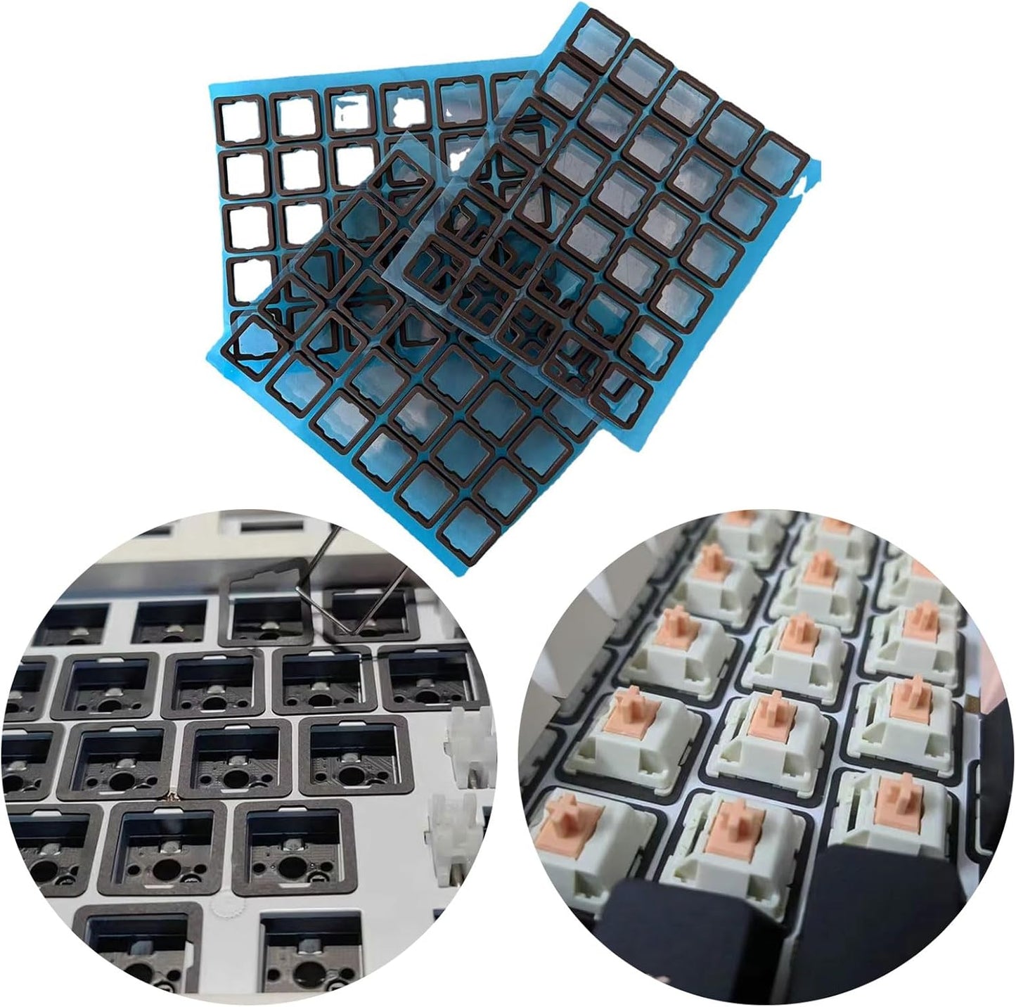 120PCS Keyboards Sound Dampening Foam Switches Dampeners Sheet Reduction Film Noise Reduction Pad