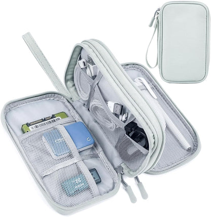 CAOODKDK Electronics Accessories Organizer Pouch Bag, Travel Universal Organizer for Cable, Charger, Phone, SD Card, Business Travel Gadget Bag