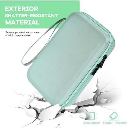 Hard Travel Electronic Organizer Case for MacBook Power Adapter Chargers Cables Power Bank Apple Magic Mouse Apple Pencil USB Flash Disk SD Card Hard Drive Waterproof Shockproof Carrying Bag, Black