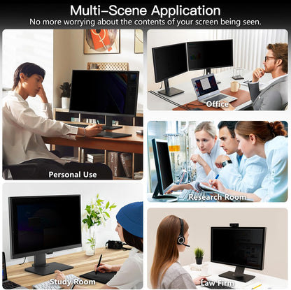 Laptop Privacy Screen 14 Inch 16:9 Aspect Ratio, Laptop Screen Privacy Shield Compatible With Lenovo Hp Dell Acer Asus Thinkpad Envy Xps, Removable Anti Glare Blue Light Computer Filter Protector