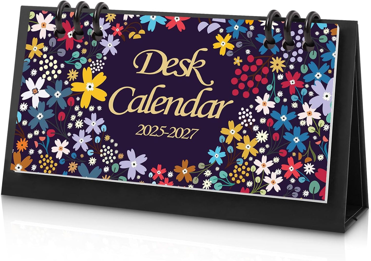 KONVINIT Small Desk Calendar 2026-2027, 6.3" x 3.1", 2026 Desk Calendar - Runs From January 2026 Until December 2027, 24 Months Mini Desktop Calendar for School, Home and Office Supplies