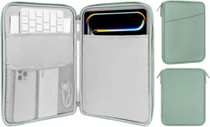 MoKo 9-11 Inch Tablet Sleeve Case, Fits New 11inch iPad Air M4/Pro M5, iPad A16 11", i-Pad 10/9/8/7th/Air 5/4th 10.9"/10.2", Tab S9/S8 11", Protective Bag Carrying Case with Pocket, Dark Gray