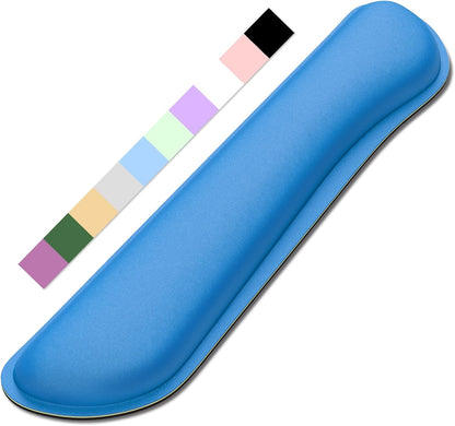 Dapesuom Enlarge Keyboard Wrist Rest, Memory Foam Keyboard Wrist Cushion for Computer Desk Mats Support, Pain Relief Ergonomic Mouse Pad Rests with Non-Slip Base for Gaming, Laptop, Radiant Orchid