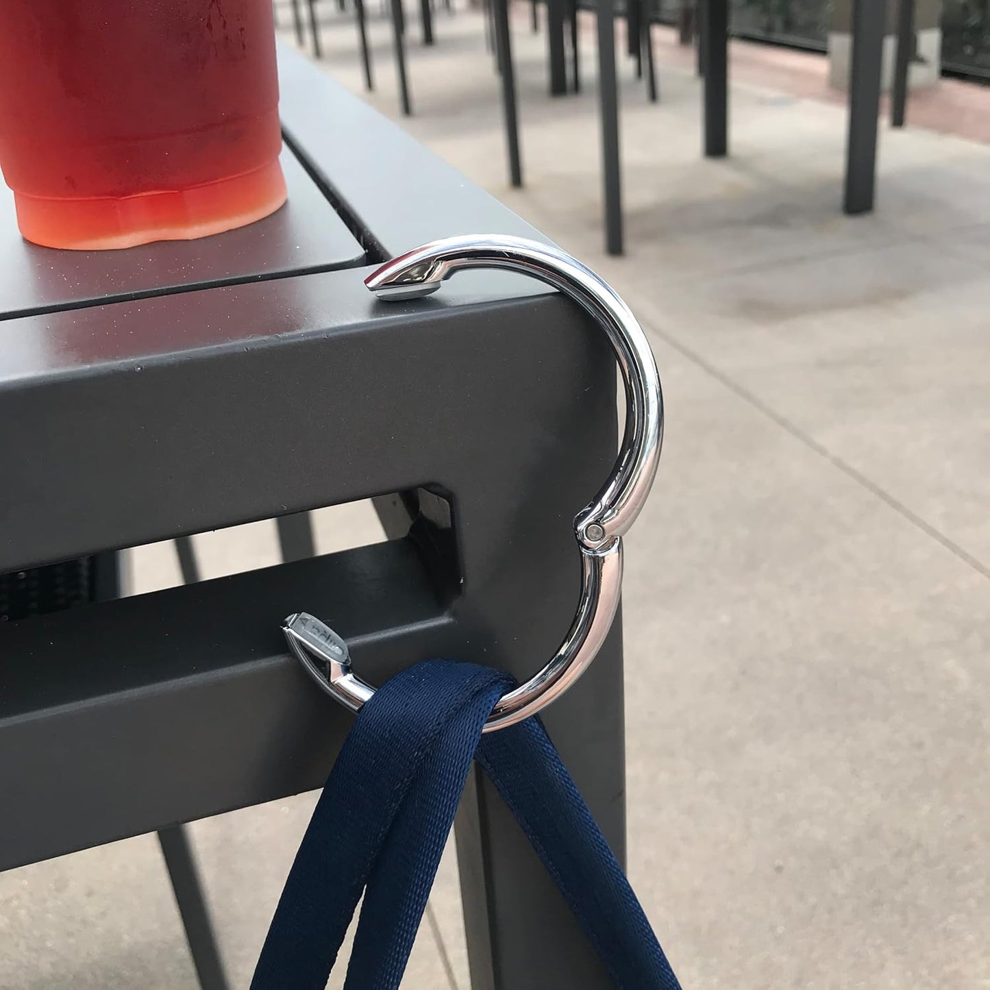 Clipa Bag Hanger - The Ring that Opens Into a Hook, Closes Automatically | Hangs Almost Anywhere in Just 1/2" of Space | Holds 33 lbs | 9 Styles | 3 yr Warranty