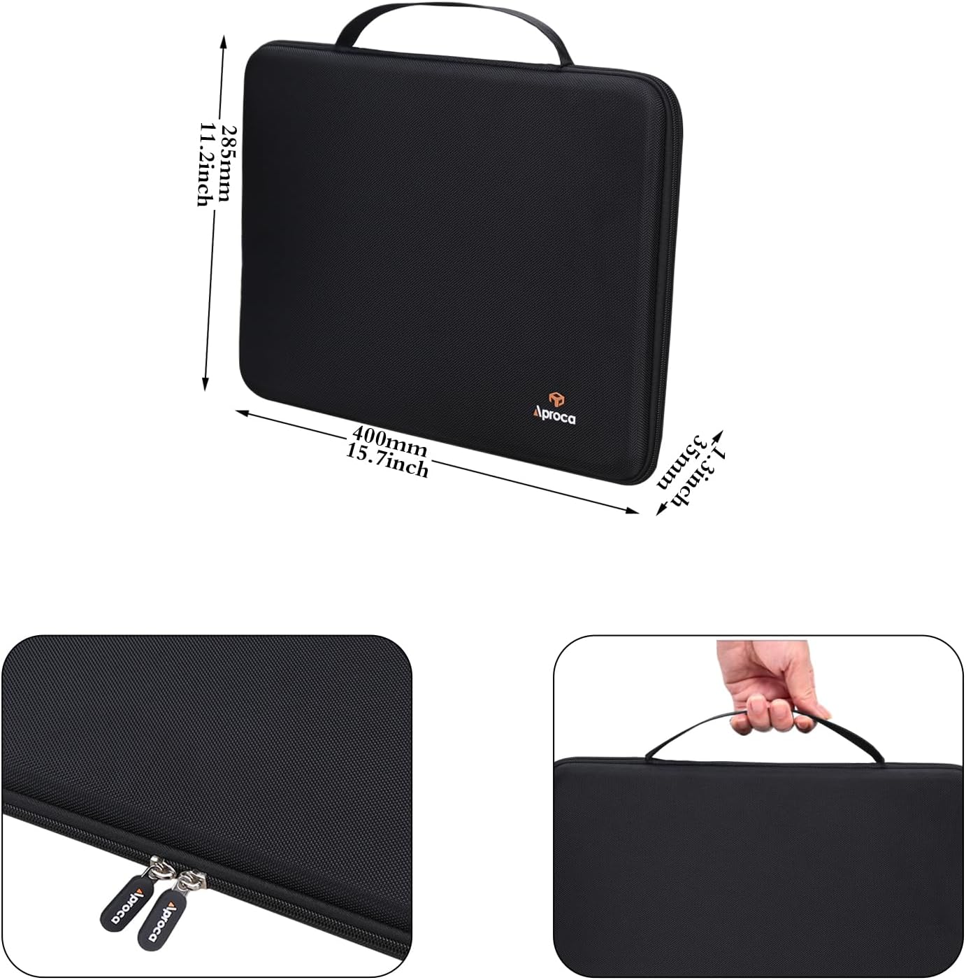 Aproca Hard Case Compatible with LitEnergy Portable A4 / NXENTC A4 / iVyne Rechargeable A4 Light Tracing Box, Portable Storage Bag for Accessories -Black (Case Only)