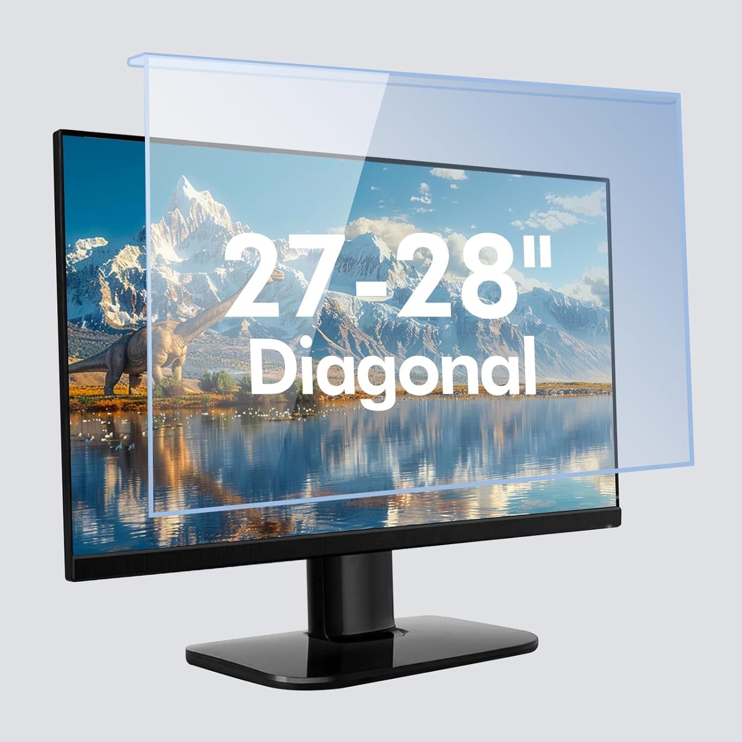 31.5-32 Inch Blue Light Filter for Computer Monitor, TV Computer Screen Blue Light Blocker Panel (28.5''x17.1''), Eye Protection Anti-Scratch HD Not Anti-Glare