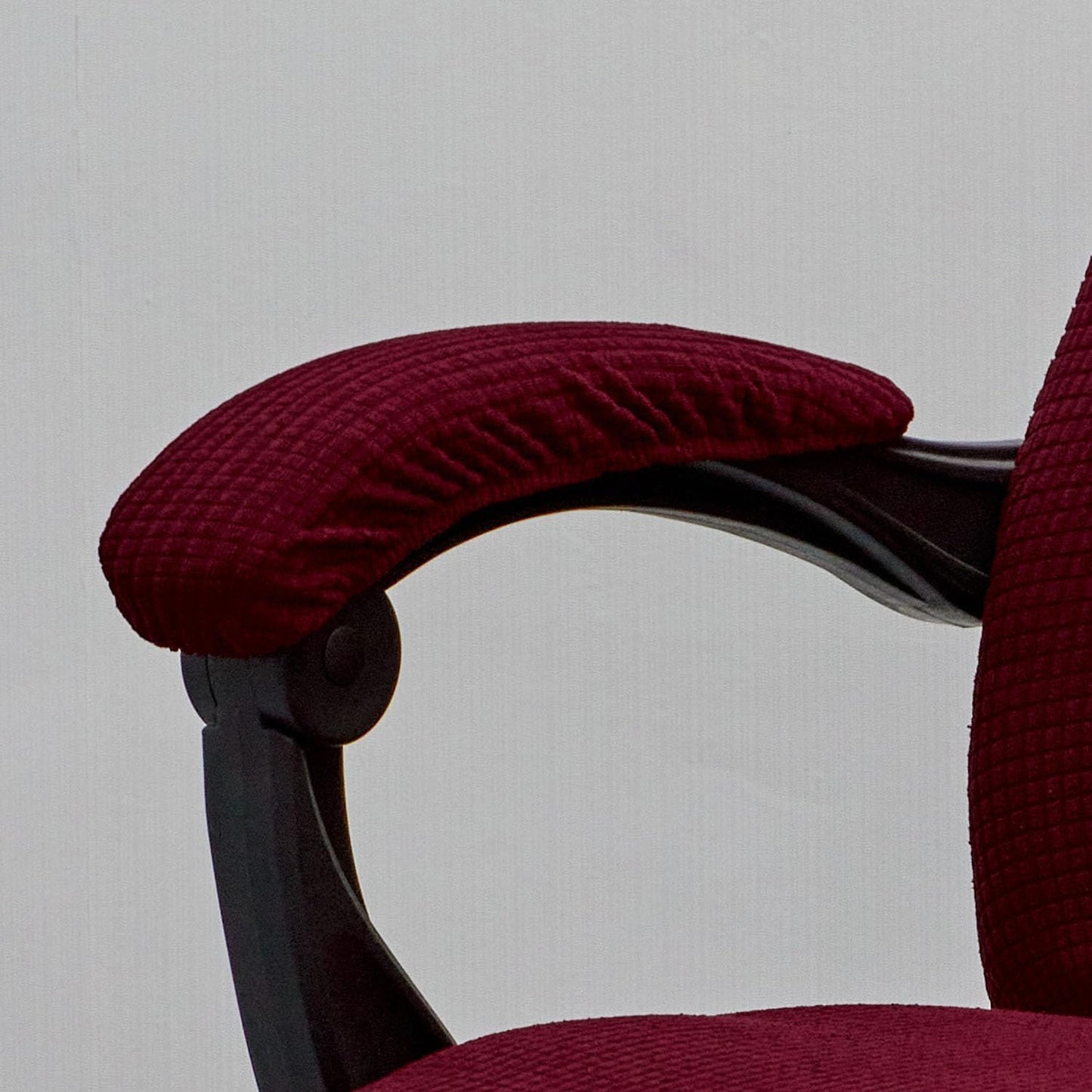 Melaluxe Stretch Office Chair Armrest Covers, Arm Rest Slipcovers (Black)