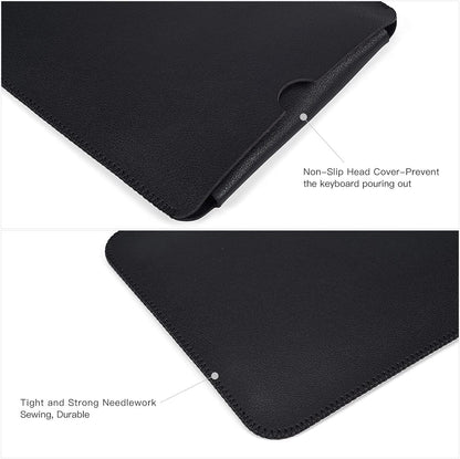 PU Leather Keyboard Sleeve Case for Logitech MX Keys Advanced/Mechanical Illuminated Performance Keyboard, Logitech MX Keys S Travel Bag-Black
