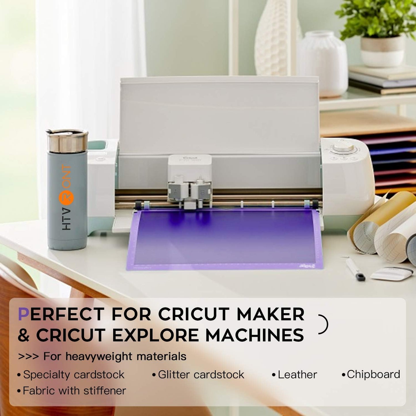 HTVRONT Standard Grip Cutting Mat, 6 Pack Cutting Mat 12x12 Compatible with Cricut Maker 3/Maker 4/Maker/Explore 3/4/5/Air 2/One, Standard Adhesive Sticky Quilting Cutting Mats Replacement Accessories