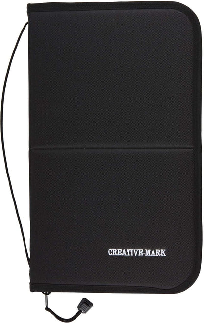 Creative Mark Folding Paint Easel & Travel Case - 13" Long - Compact Brush Holder Organizer for Long Handled Paintbrushes - Durable Paint Brush Bag for Storage - Holds up to 20 Brushes