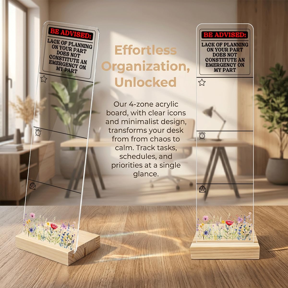 Sticky Note Holder Acrylic Monitor Memo Board Desk Organizers and Accessories Desk Decor Post It Note Holder with 200Pcs Sticky Notes Funny Sarcastic Office Positive Desk Sign
