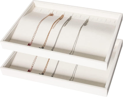 Coward Sunglass Organizer, Beige Velvet Glasses Trays - Eyeglasses Watches Jewelry Display - Men Women (8 Grids)