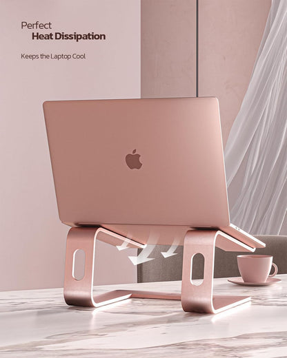 Nulaxy All-Aluminum Laptop Stand for Desk, Ergonomic Detachable Ventilated Cooling Computer Riser, Anti-Slip Design Notebook Holder Compatible with All 10-16" Laptops (MacBook, Dell XPS, HP, Lenovo)