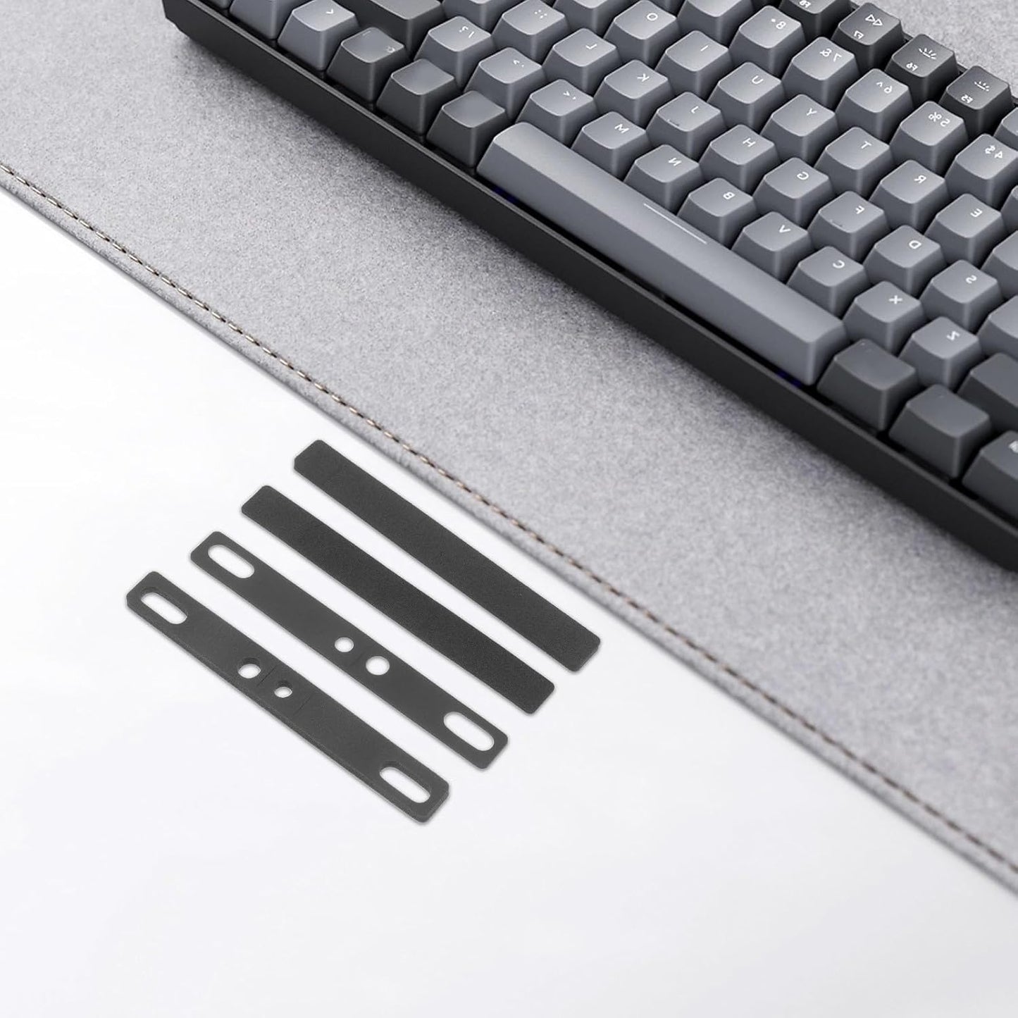 4pcs Keyboard Keycap Soundproof Foam: Space Bar Sound Dampener Pad for Home and Office Noise Reduction - Sponge Silencer for Mechanical Keyboards