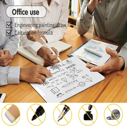 UNCLE BOARD 10 inch x 6 inch Dry Erase Board, Magnetic Small White Board with 3 Magnetic Pens, Portable Student Whiteboard - Perfect for Planning, Drawing, Memos, to-Do Lists.