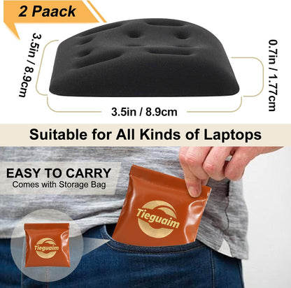 Ergonomic Wrist Rest for Laptop, Upgraded Laptop Wrist Support Pad for Computer Keyboard, Relieve Wrist Pain and Carpal Tunnel (Black)