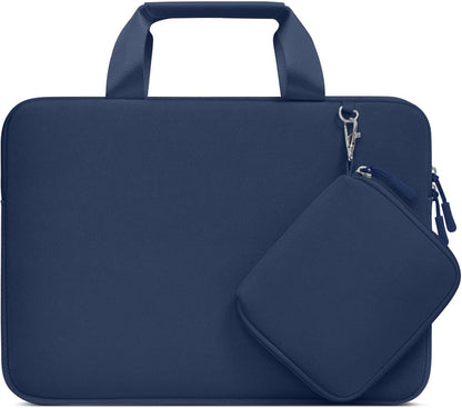 MOSISO Laptop Case 13.3 inch, 13-13.3 inch Laptop Sleeve Bag Compatible with MacBook Air/Pro 13 / Pro 14, HP Dell ASUS, Neoprene Carrying Computer Bag with Handle&Detachable Small Case, Pink