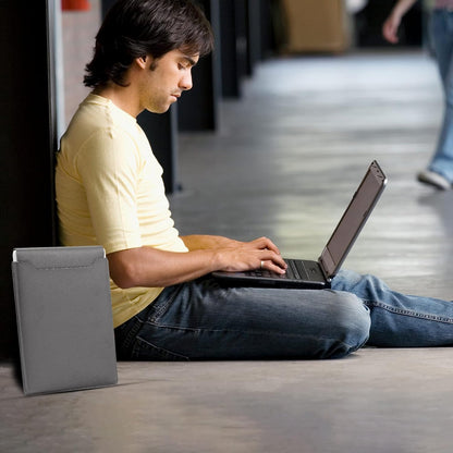 13.3-14" Laptop Sleeve, Blue, Compatible with Laptops 13.3"-14", Protects from Scratches, Water Damage, Multi-Functional Mouse Pad