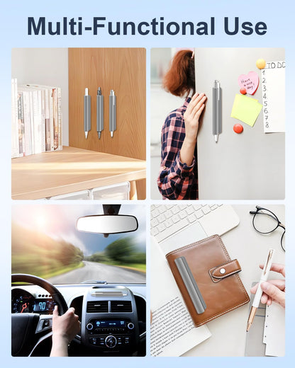 eZAKKA 2PCS Silicone Pencil Holder, Stylus Holder For Stylus Pens,For Most Pens,Pencils,Self-Adhesive Stick To Notebooks,Diary, Desks,Tablet, Black