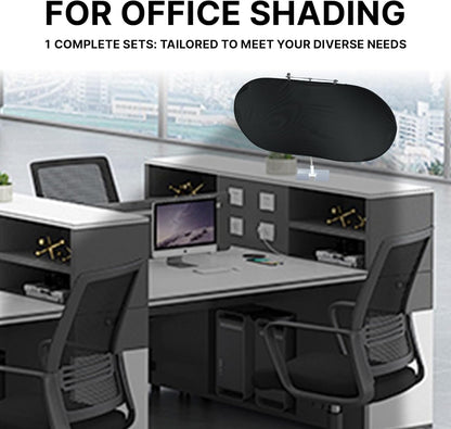 Comastbo Office Desk Window Glare Shade, Privacy for Office, Monitor Glare Protector,Desk Shade to Block Front Side Light