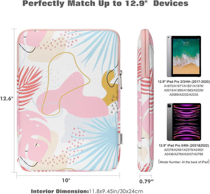 MoKo 7-8 Inch Tablet Sleeve Bag, Polyester Pouch Cover Case Fits iPad mini (A17 Pro) 8.3" 2024, iPad mini 6/5/4/3/2/1, Samsung Galaxy Tab S2 8.0, Tab A 8.0, ZenPad Z8s 7.9,Black