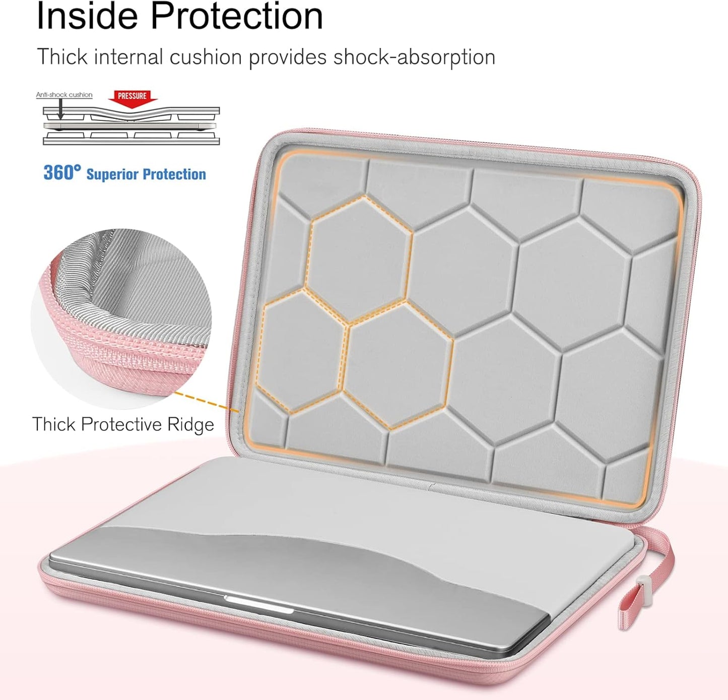 FINPAC Hard Laptop Sleeve Case for MacBook Neo A18 Pro,13 inch MacBook Air 2026 M5/M4/M3/M2/M1,14 inch MacBook Pro 2026 M5/M4/M3/M2 Pro/Max,Waterproof Case for Dell,Surface Laptop,HP,Acer,Black | Hard
