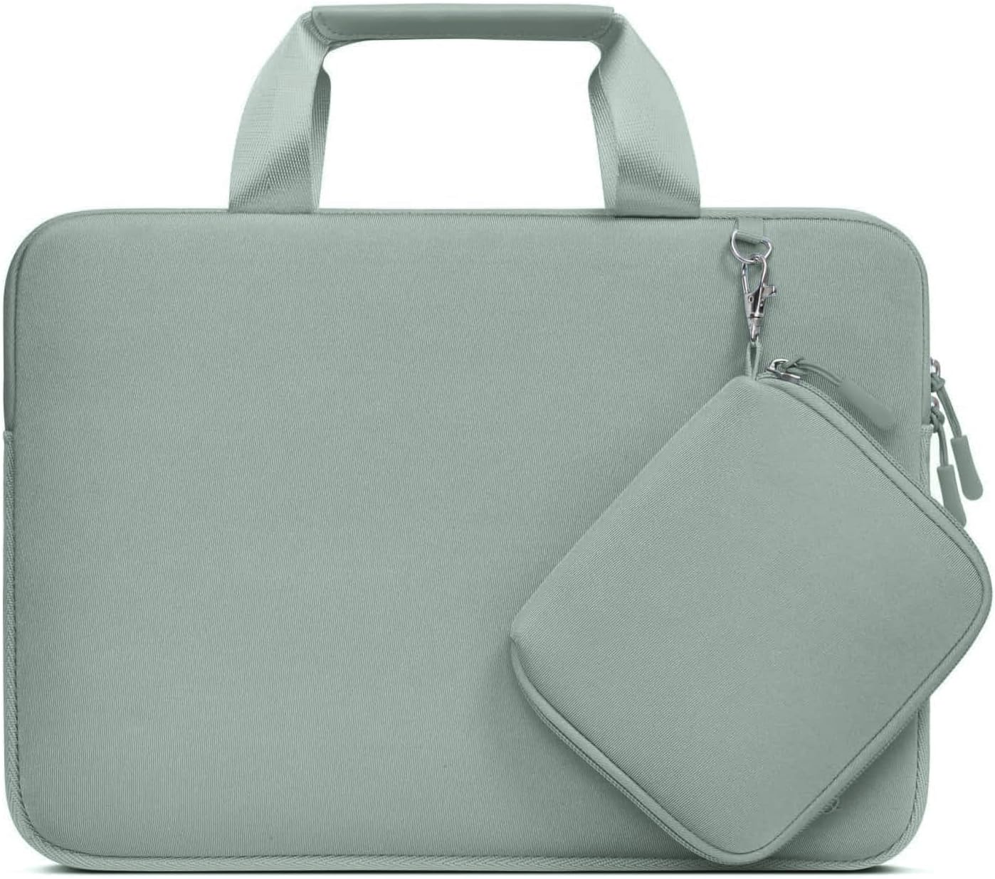 MOSISO Laptop Case 13.3 inch, 13-13.3 inch Laptop Sleeve Bag Compatible with MacBook Air/Pro 13 / Pro 14, HP Dell ASUS, Neoprene Carrying Computer Bag with Handle&Detachable Small Case, Pink