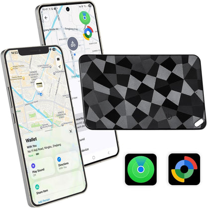 2026 New Wallet Tracker for Both iOS & Android Phones, Dual System Rechargeable Tracking Card Compatible with Apple Find My & Google Find Hub Device for Luggage, Passport, Purse Gift