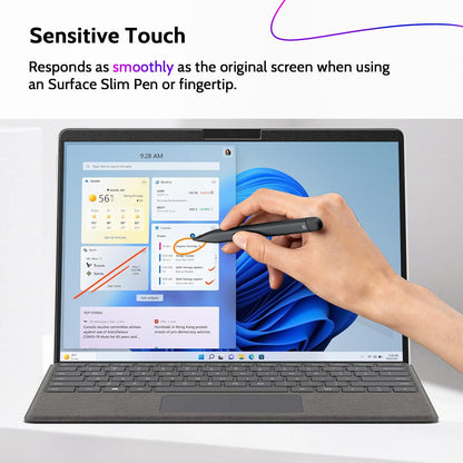 Peslv Magnetic Privacy Screen for Surface Laptop 6/5/4/3/2/1 13.5 Inch, Removable Anti Blue Light Glare Filter, Black Security Private Apy Block Protector